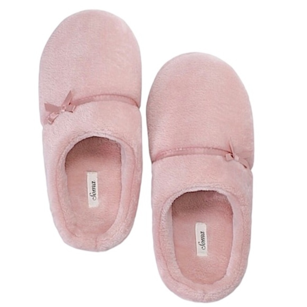 Soma Plush Slippers Vintage Light Pink‎ XL 11/12